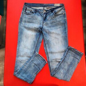 Buffalo David Bitton Candice jeans factory distressed blue women's size 29 (8)